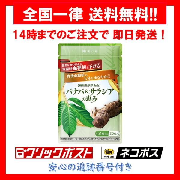 バナバ＆サラシアの恵み 和漢の森 サプリメント 30粒 1袋