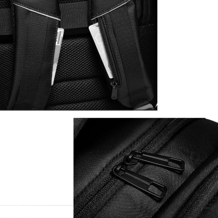 スタイリッシュ リュック メンズ 大容量 防水 盗難防止 17インチ ラップトップ バックパック USB充電ポート 荷物用ベルト付 送料無料 |  | 17