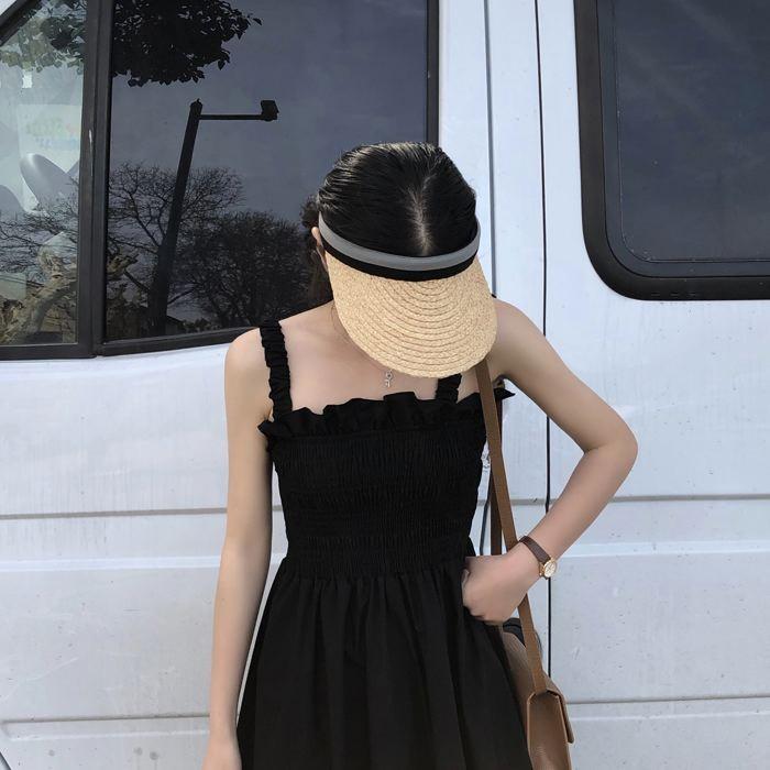 ワンピース キャミワンピース ミモレ丈 ノースリーブ フレア Aライン シャーリング ギャザー ガーリー 可愛い 送料無料 |  | 22