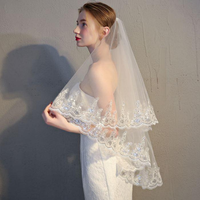 ベール ウェディング ウェディング ヴェール コーム付き  ウェディング ヴェール コーム付き 結婚式 花嫁ベール |  | 02