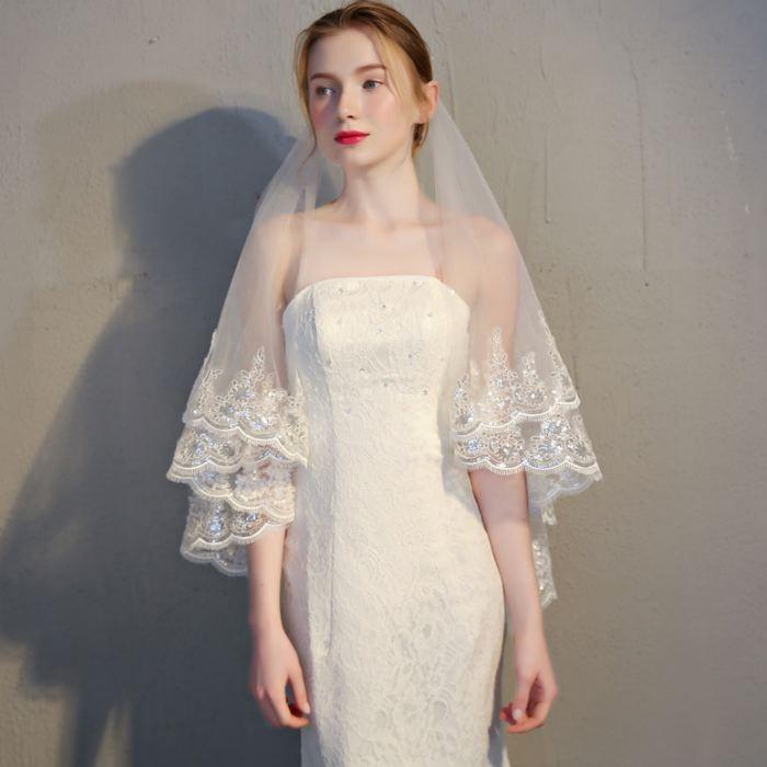 ベール ウェディング ウェディング ヴェール コーム付き  ウェディング ヴェール コーム付き 結婚式 花嫁ベール |  | 03