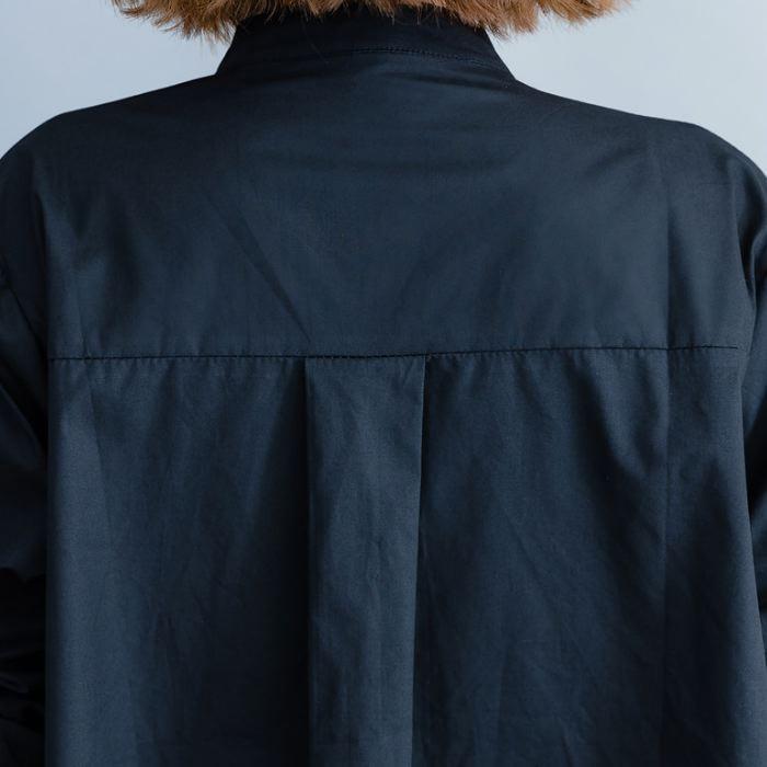 ブラウス シャツ アシンメトリ― ドット柄 長袖 切り返し 大胆 トップス チュニック レディース 大きいサイズ 体型カバー 着やせ ドット 送料無料 |  | 11