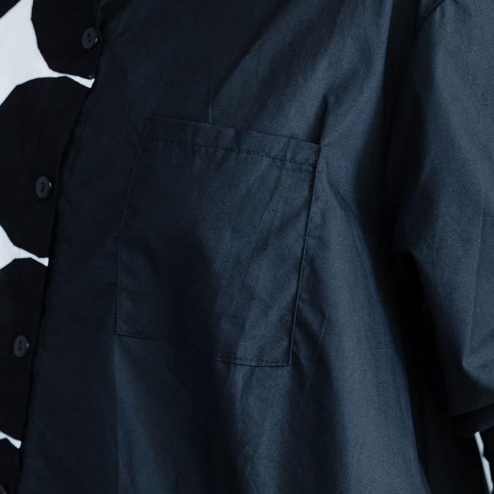 ブラウス シャツ アシンメトリ― ドット柄 長袖 切り返し 大胆 トップス チュニック レディース 大きいサイズ 体型カバー 着やせ ドット 送料無料 |  | 12