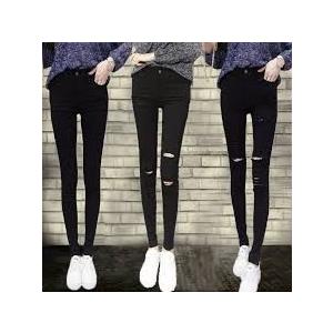 ダメージスキニーパンツ 穴あき ブラック ストレッチ パンツ ハイウエスト スキニー ズボン 可愛い オシャレ 送料無料 |  | 12