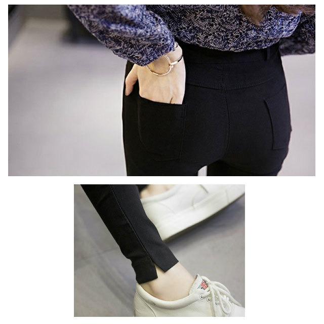 ダメージスキニーパンツ 穴あき ブラック ストレッチ パンツ ハイウエスト スキニー ズボン 可愛い オシャレ 送料無料 |  | 14