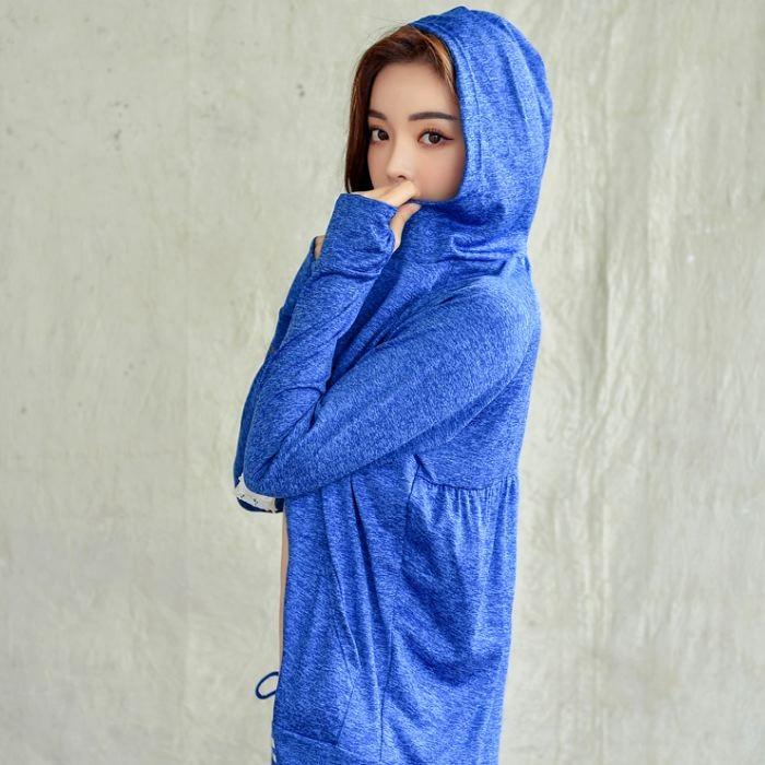 ラッシュガード レディース 長袖 UVカット フード付き 水着 体型カバー パーカー 杢柄 可愛い オシャレ トレンド 送料無料 798 |  | 23