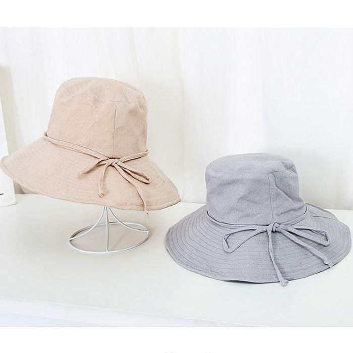 大きい帽子 ストラップ付き 黒 レディース ハット 美シルエット 小顔効果 UVカット あご紐 調整可能 折りたたみ 送料無料 |  | 11