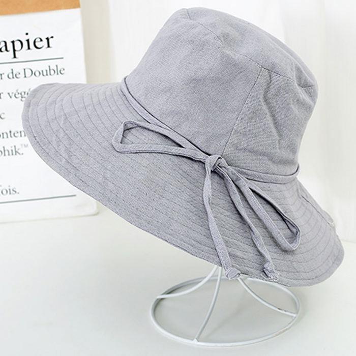 大きい帽子 ストラップ付き 黒 レディース ハット 美シルエット 小顔効果 UVカット あご紐 調整可能 折りたたみ 送料無料 |  | 13