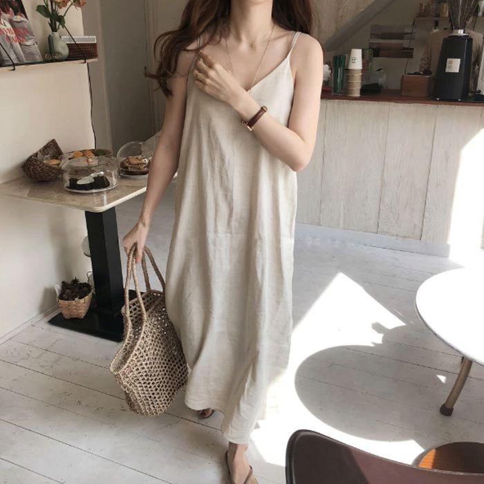 麻 ワンピース キャミソールワンピース 麻ワンピース キャミワンピ マタニティ カジュアル コットンリネン 綿麻 カジュアルワンピース ロングワンピース 1 Mistral 通販 Yahoo ショッピング