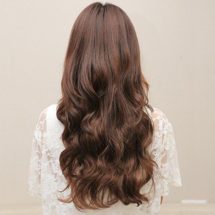 エクステ 前髪ウィッグ ワンタッチ クリップヘア エクステンション つけ毛 部分ウィッグ ふわふわ カール 可愛い オシャレ コスプレ 送料無料 |  | 03