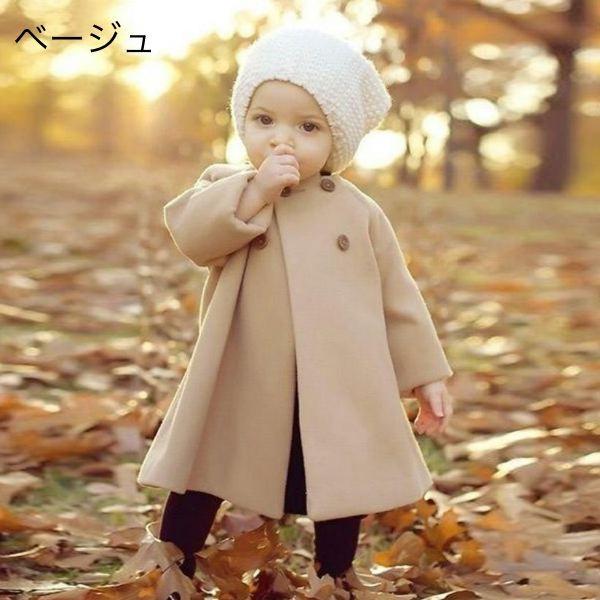 キッズ ベビー 子供 コート アウター 秋冬 おしゃれ 可愛い ホワイト ブラック レッド |  | 01