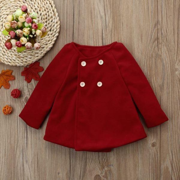 キッズ ベビー 子供 コート アウター 秋冬 おしゃれ 可愛い ホワイト ブラック レッド |  | 15