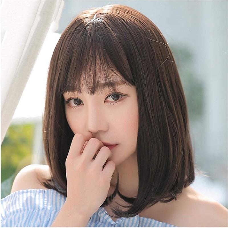 ウィッグ ボブ セミロング 女性用 かつら フルウィッグ 医療用 小顔 ミディアム レディース 軽い 可愛い ヘアネット 付 |  | 02