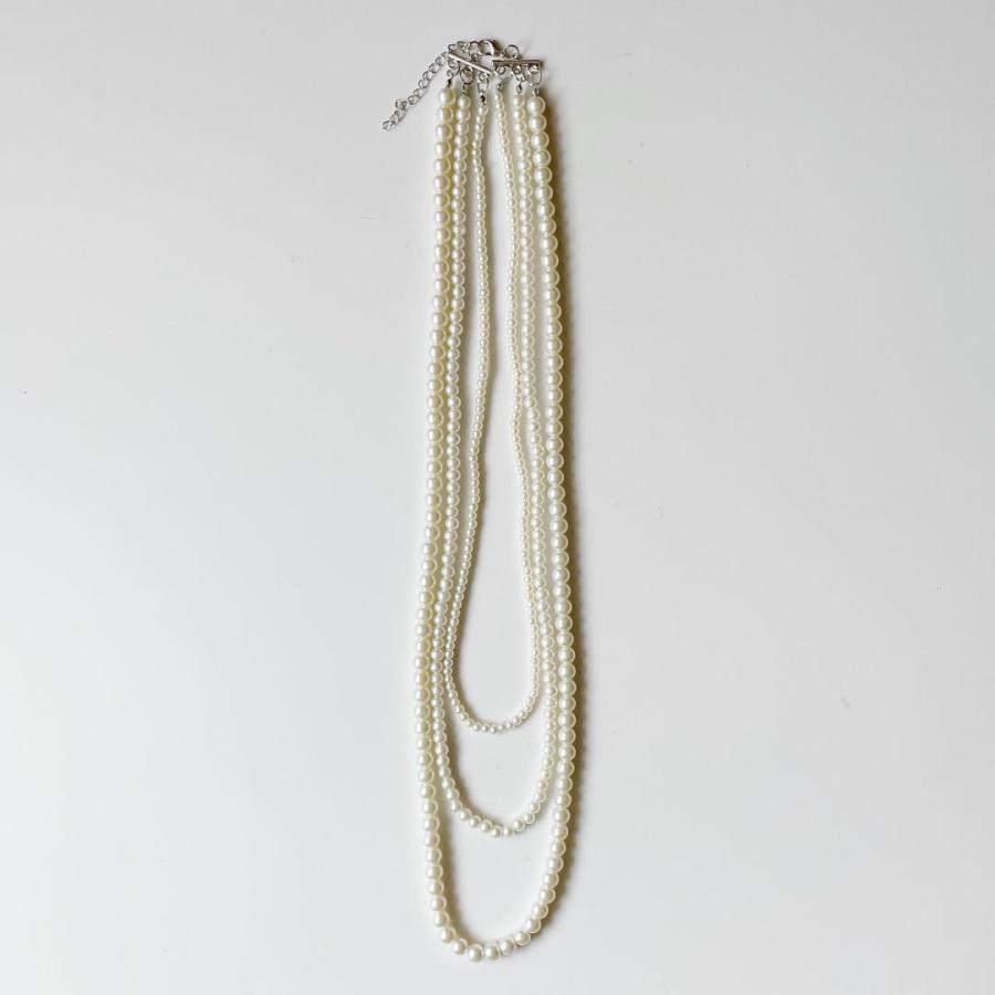 3連 パールネックレス ロング 白 ホワイト アクセサリー フォーマル ネックレス 結婚式 卒業式 入学式 同窓会 謝恩会 ウェディング 二次会 |  | 08