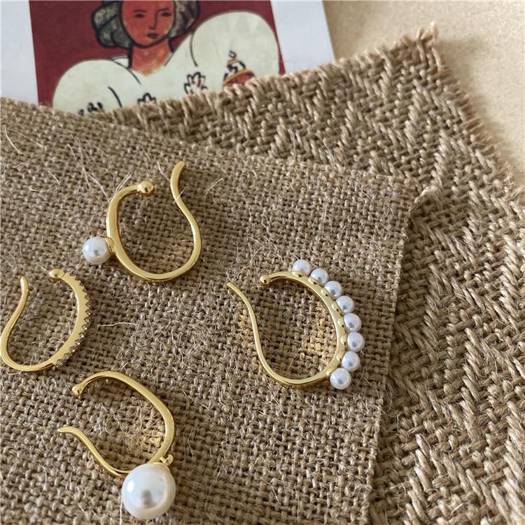 イヤーカフ 4点セット パール ゴールド イヤーカフス イヤカフ ウェアリング ゴールド アクセサリー ジュエリー 両耳 シンプル 重ね付け |  | 11