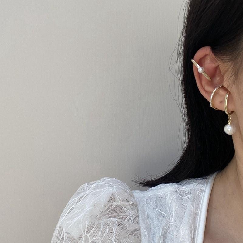 イヤーカフ 4点セット パール ゴールド イヤーカフス イヤカフ ウェアリング ゴールド アクセサリー ジュエリー 両耳 シンプル 重ね付け |  | 04