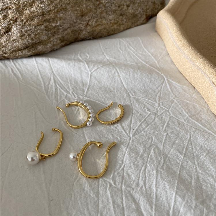 イヤーカフ 4点セット パール ゴールド イヤーカフス イヤカフ ウェアリング ゴールド アクセサリー ジュエリー 両耳 シンプル 重ね付け |  | 06