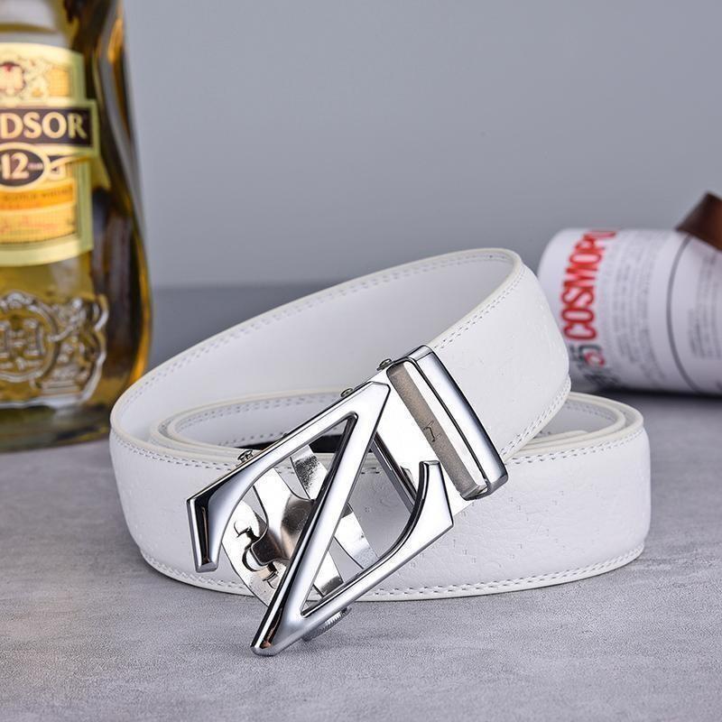 オートロック メンズベルト ベルト メンズ 白 おしゃれ 穴なし