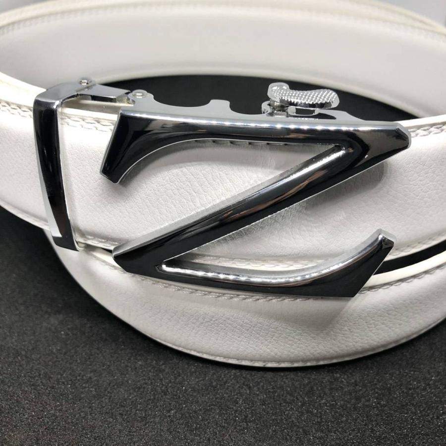 オートロック メンズベルト ベルト メンズ 白 おしゃれ 穴なし