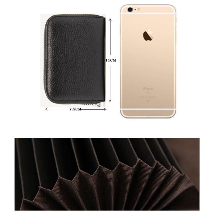 カードケース 大容量 本革 牛革 クレジットカードケース ラウンドファスナー メンズ レディース スキミング防止 送料無料 |  | 09