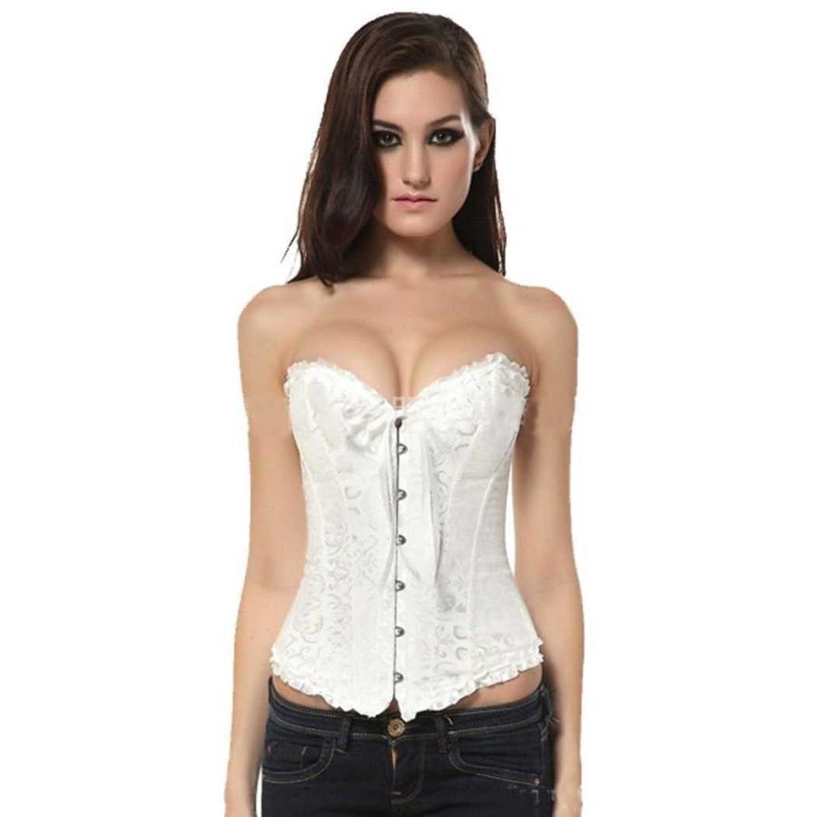 コルセット くびれ 編み上げ レディース  バストアップ 黒 白 矯正 送料無料 |  | 16