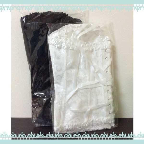 コルセット くびれ 編み上げ レディース  バストアップ 黒 白 矯正 送料無料 |  | 11