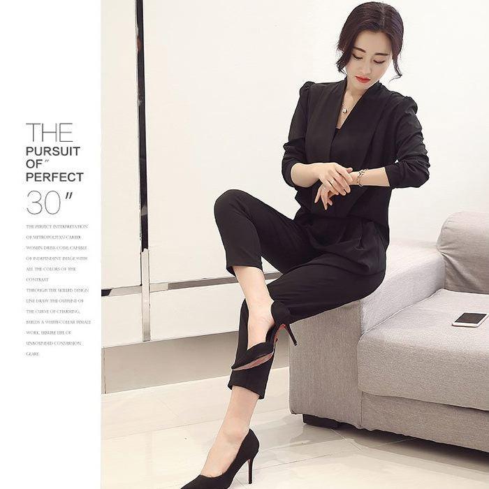 セットアップ レディース フォーマル パンツスーツ 結婚式 二次会 通勤 オールインワン 長袖 半袖 ママスーツ 送料無料 |  | 16