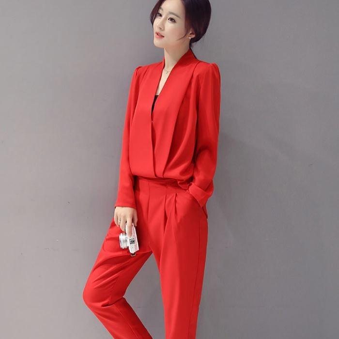 セットアップ レディース フォーマル パンツスーツ 結婚式 二次会 通勤 オールインワン 長袖 半袖 ママスーツ 送料無料 |  | 21