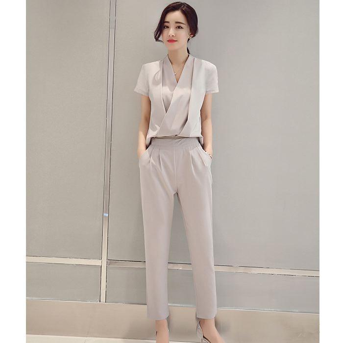 セットアップ レディース フォーマル パンツスーツ 結婚式 二次会 通勤 オールインワン 長袖 半袖 ママスーツ 送料無料 |  | 14