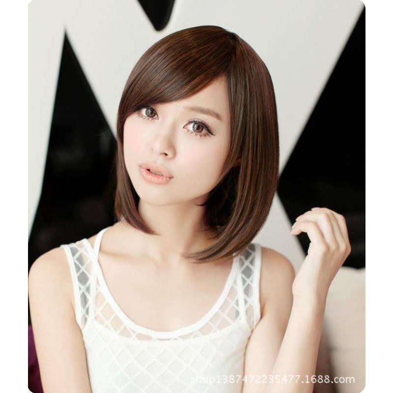 さらさら ショートボブ ウィッグ フルウィッグ ダークブラウン 特典付 自然 医療用 かつら ふんわり ショート 高品質 耐熱 wig |  | 01