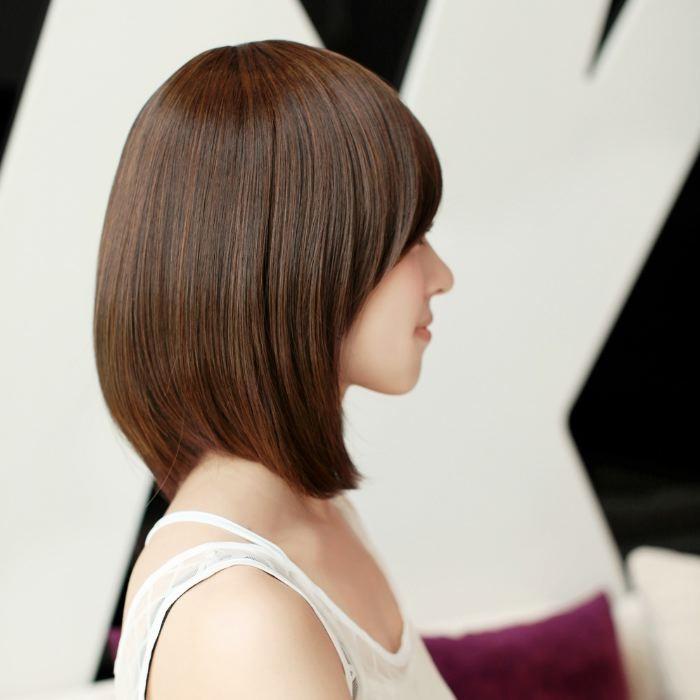 さらさら ショートボブ ウィッグ フルウィッグ ダークブラウン 特典付 自然 医療用 かつら ふんわり ショート 高品質 耐熱 wig |  | 02