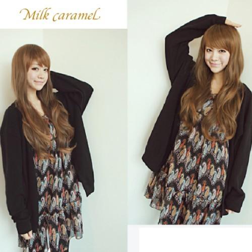 フォンテーヌ　ライトブラウンのロングフルウィッグ フォンテーヌ ライトブラウンのロングフルウィッグ