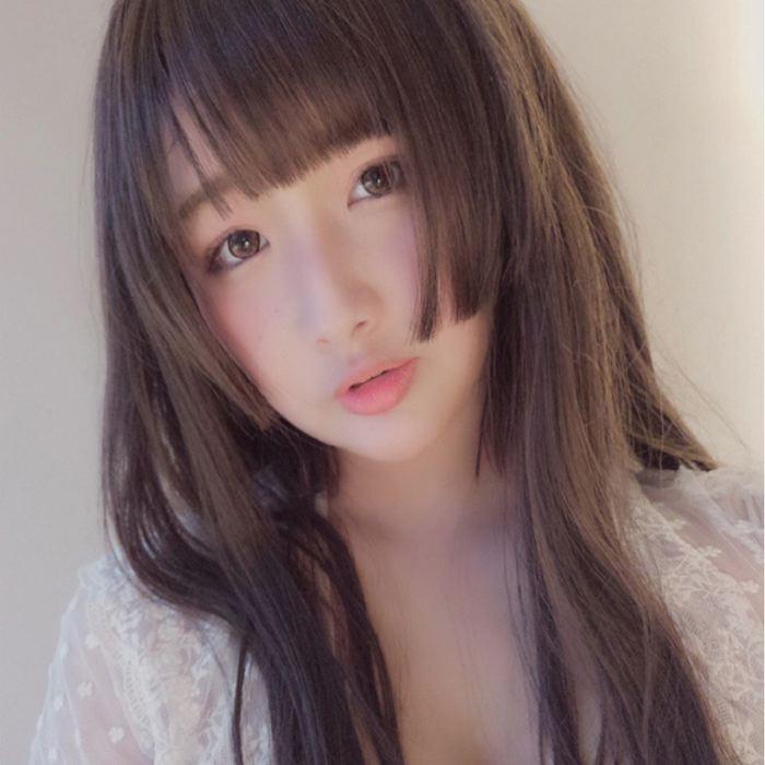 軽やかな☆フルハンドウィッグ 姫カット ウィッグ フルウィッグ ロング ストレート ぱっつん