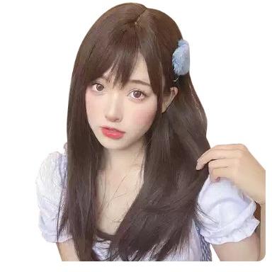 クールブラウン ゴールドブラウン ストレート ロング フルウィッグ 前髪あり 自然 ナチュラル かわいい ストレート 耐熱 イベント コスプレ ネット付き |  | 06