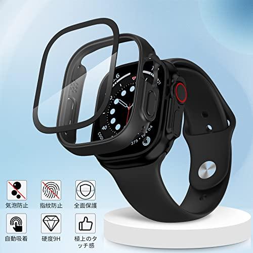 Apple Watch Series 8 ultra 49 mm 用 ケース 旭硝子材ガラスフィルム 一体型 全面保護 高透光率 指紋防止 日本旭硝子|iriseshop|02