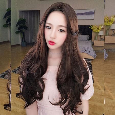 レディース フルウィッグ ロング カラー ウェーブ カール パーマ風 センター分け グラデーション 耐熱 Ma454 Ma454 Iris Garden 通販 Yahoo ショッピング