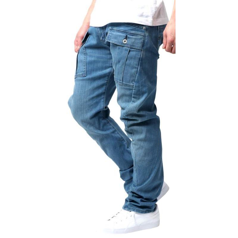 [ジーニズム エドウィン] カーゴパンツ メンズ ズボン ストレッチ デニム パンツ