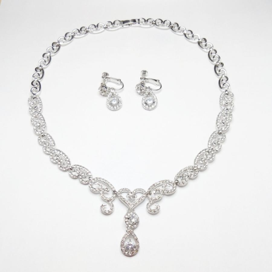 高品質 ダイヤの輝き Cz ジルコニア ブライダル アクセサリーセット ネックレス イヤリング ウェディング 結婚式 花嫁様 Set01 Irismile For Wedding ヤフー店 通販 Yahoo ショッピング