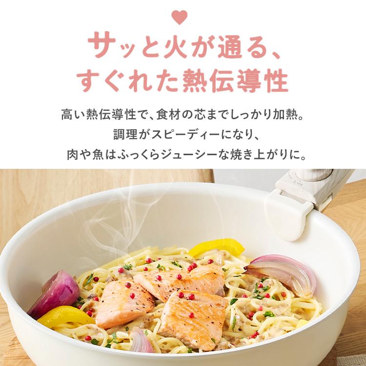 IRIS OHYAMA（アイリスオーヤマ） フライパン セット ih 白 取っ手が