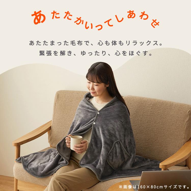 IRIS OHYAMA（アイリスオーヤマ） 電気毛布 洗える USB モバイル