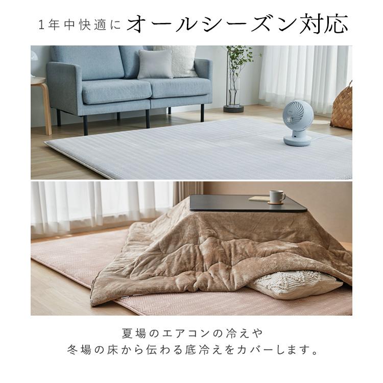 ラグ 3畳 厚手 カーペット おしゃれ リビング 北欧 オールシーズン 滑り止め ホットカーペット対応 ラグマット アイリスオーヤマ ヘリンボーン ACRFG-1824_14