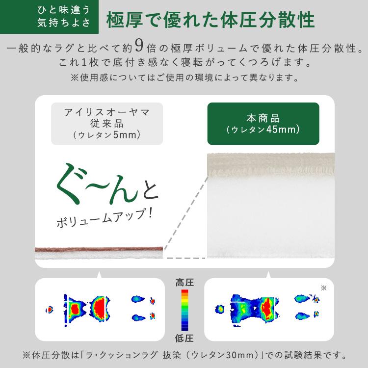 ラグ 3畳 厚手 カーペット おしゃれ リビング 北欧 オールシーズン 滑り止め ホットカーペット対応 ラグマット アイリスオーヤマ ヘリンボーン ACRFG-1824_9