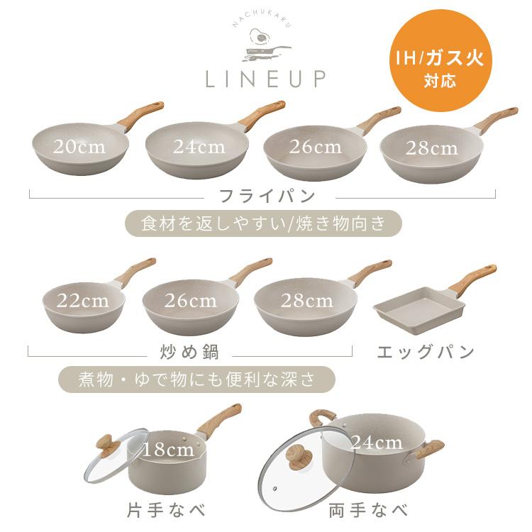 IRIS OHYAMA（アイリスオーヤマ） フライパン 26cm ih 軽量 白い