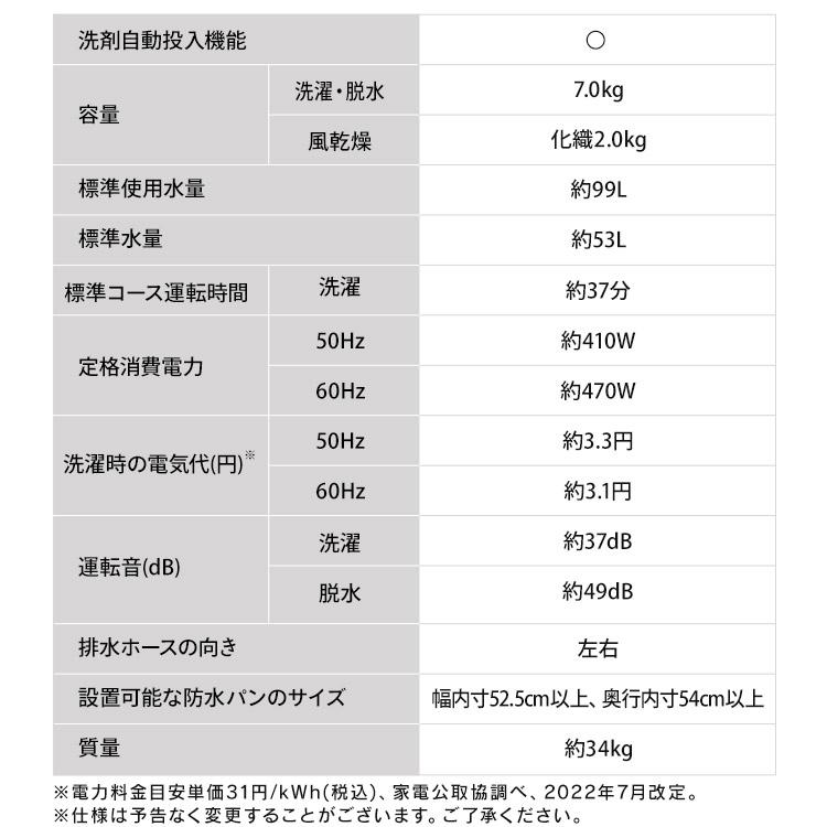 洗濯機 7kg 縦型 一人暮らし アイリスオーヤマ 全自動洗濯機 新品 縦型洗濯機 自動投入 ガチ落ち 安心延長保証対象 OSH ITW-70B01-W *【JB】 | IRIS OHYAMA | 15