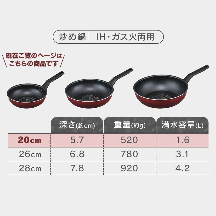 IRIS OHYAMA（アイリスオーヤマ） フライパン 20cm 深型 ih ガス ih