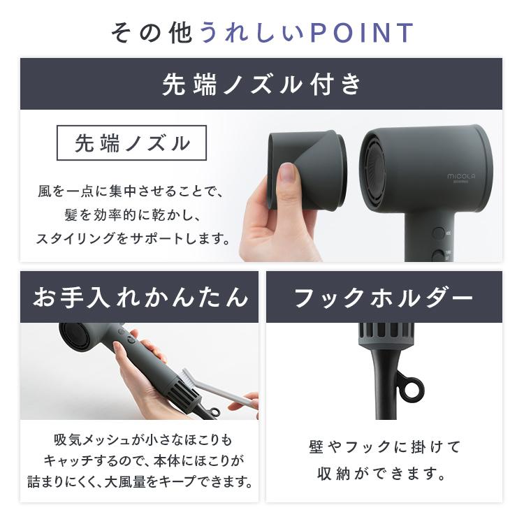 IRIS OHYAMA（アイリスオーヤマ） ドライヤー MiCOLA クイックイオン