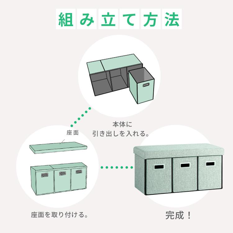 IRIS OHYAMA（アイリスオーヤマ） 座れる収納ボックス スツール 収納