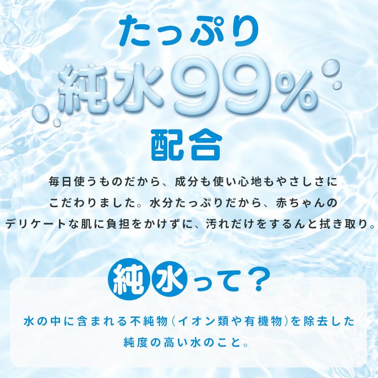 おしりふき 薄手 80枚入 おしり拭き 純水99％ 無香料 保湿成分配合 手口ふき お尻拭き ベビー Genki アイリスオーヤマ ふつう GOK-801N * | IRIS OHYAMA | 04