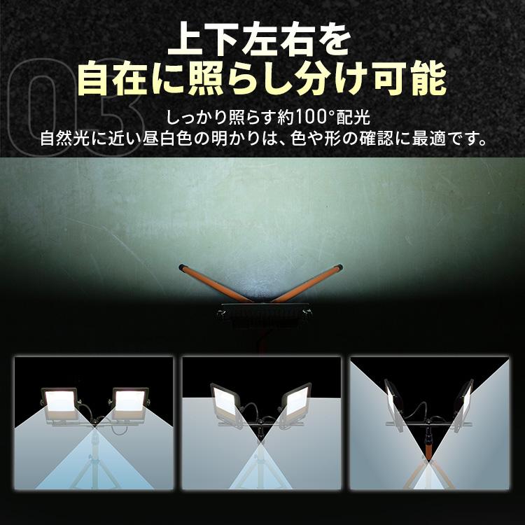 IRIS OHYAMA（アイリスオーヤマ） led投光器 110w 100v 2灯 投光器 led