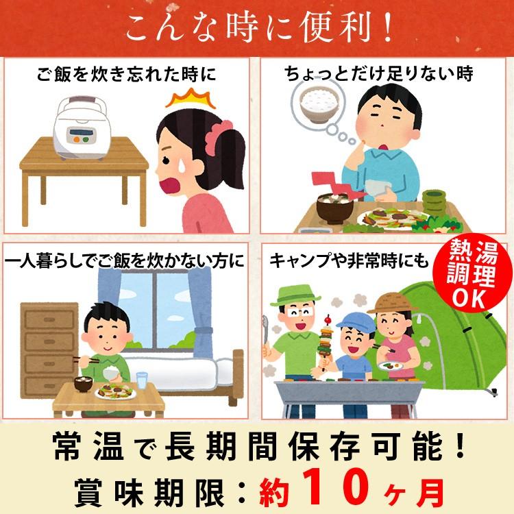 [1食103円]パックご飯 150g 24食 レトルトご飯 パックごはん 備蓄用 無添加 アイリスオーヤマ 米 お米 ひとり暮らし 非常食 防災 仕送り 国産米 低温製法米｜irisplaza｜08